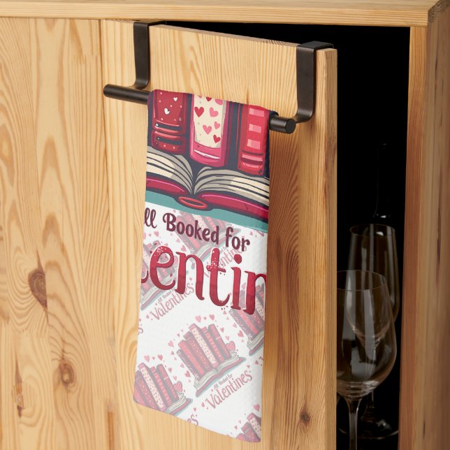 Romantic Reading Vibes Cozy Valentine Gift  Geschirrtuch (Drittel gefaltet)