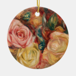 Romantic red and pink roses Pierre Auguste Renoir Keramik Ornament
