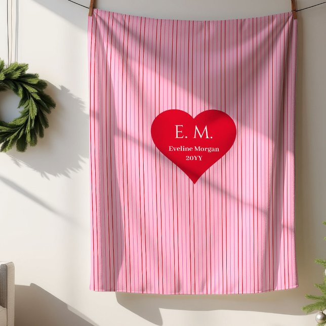 Romantic Red Hearts Gift for Wife Blanket Sherpadecke (Romantic Red Hearts Gift for Wife Blanket)