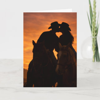 Romantic Sunset Country Love Card Karte