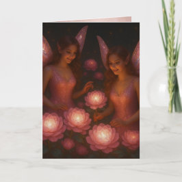 Romantic Thinking of You Love for Her Pink Lotus Karte