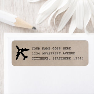 Romantic Travel Theme Typewriter Font Address