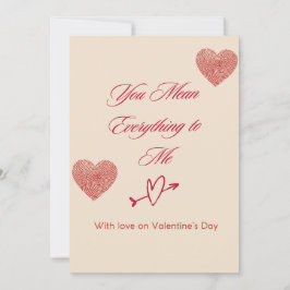 Romantic Valentine’s Day Card Einladung