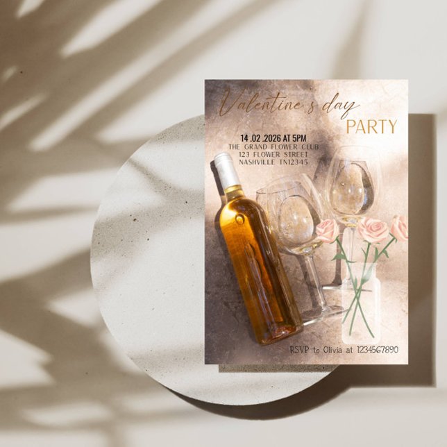 Romantic Valentine’s Day Party Einladung (Von Creator hochgeladen)