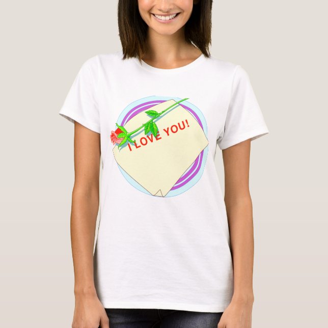 Romantic Valentine’s Day Quote  T-Shirt (Vorderseite)