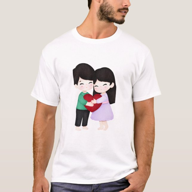 Romantic Valentine’s Day Quote T-Shirt (Vorderseite)