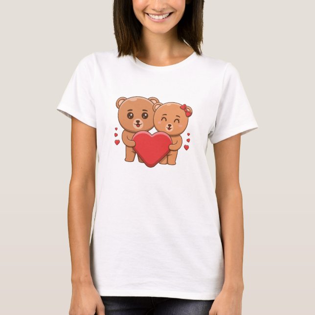 Romantic Valentine’s Day Quote T-Shirt (Vorderseite)