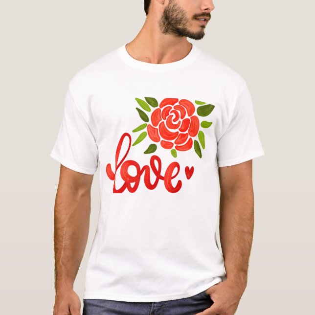 Romantic Valentine’s Day Quote  T-Shirt (Vorderseite)