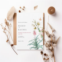 Romantic Watercolor Floral Garden Invite