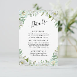 Romantic Watercolor Wedding Begleitkarte