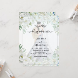Romantic Watercolor Wedding Einladung