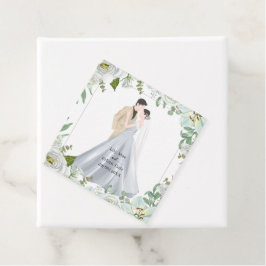 Romantic Watercolor Wedding Geschenkanhänger
