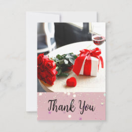 Romantic wedding flowers blooming garden dankeskarte