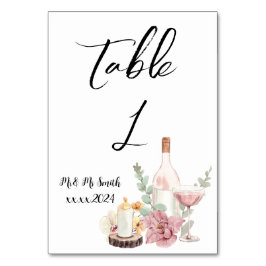 Romantic wedding flowers blooming garden tischnummer