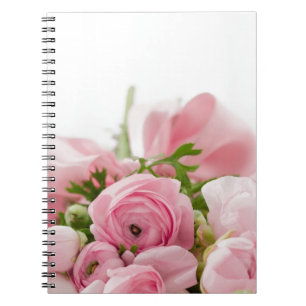 Romantic Wedding Love Soft Pink Flower Bouquet Notizblock