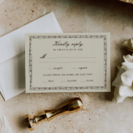Romantic Western Ranch Wedding RSVP Karte