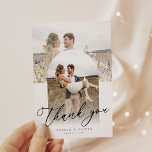 Romantic Wildflower Bloom Floral Wedding Dankeskarte<br><div class="desc">Romantic Wildflower Bloom Floral Wedding Thank You Card Celebrate love in full bloom with this Romantic Wildflower Bloom Floral Wedding Suite. This modern yet informal design encapsulates the essence of a simple, modern wedding with its watercolor wildflower meadow wreath. Perfect for a spring or summer affair, its blush, lavender, and...</div>