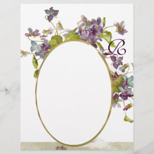 ROMANTİCA MONOGRAM/VIOLET, lila, grün, weiß