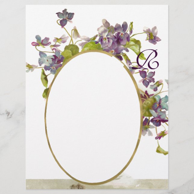 ROMANTİCA MONOGRAM/VIOLET, lila, grün, weiß (Vorderseite)