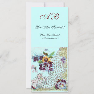 ROMANTİCA Pink Aquamarin Blue Floral Wedding Progr