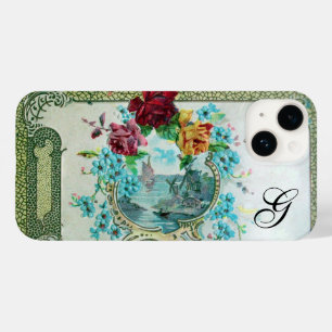 ROMANTICA Rote Rosen, Florales Monogramm mit Seela Case-Mate iPhone Hülle
