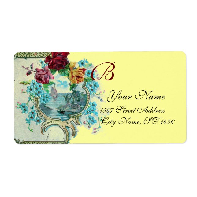 ROMANTICA YELLOW BLUE FLORAL BEACH WEDD (Vorne)