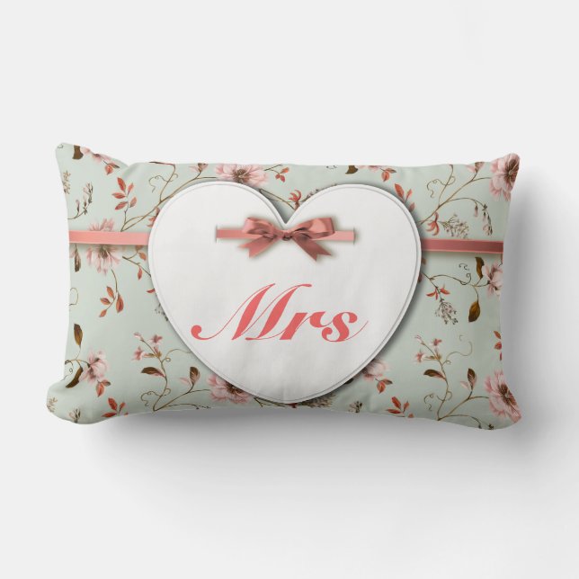 RomanticCharm Vintag Floral Wedding Collection Lendenkissen (Vorderseite)