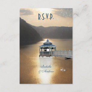 Romantik am See RSVP Karte