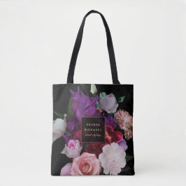 Romantik Dark Florals Personalisiert