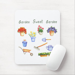 Romantik I Liebe meine Blumen Minimalistisch Niedl Mousepad