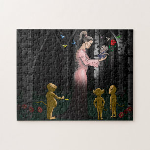 Romantik im Wald Puzzle
