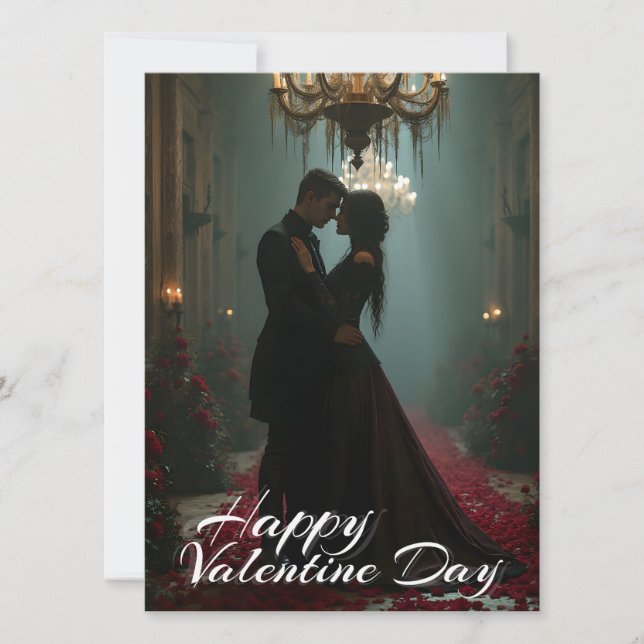 Romantik in der Rose für den Valentinstag (Vorderseite)