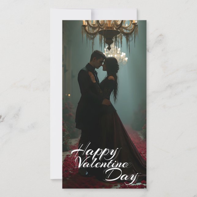 Romantik in der Rose für den Valentinstag (Vorderseite)