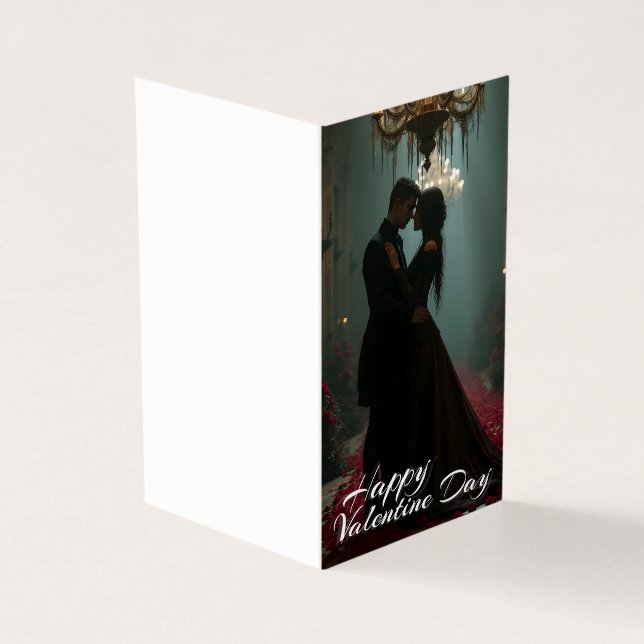 Romantik in der Rose für den Valentinstag (Vorderseite)