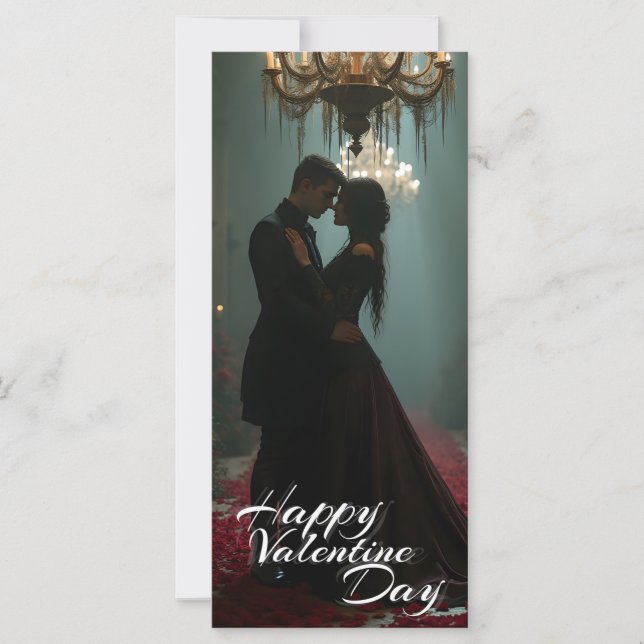 Romantik in der Rose für den Valentinstag (Vorderseite)