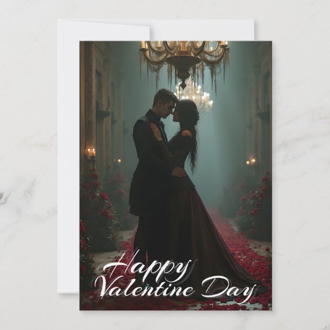 Romantik in der Rose für den Valentinstag (Vorderseite)
