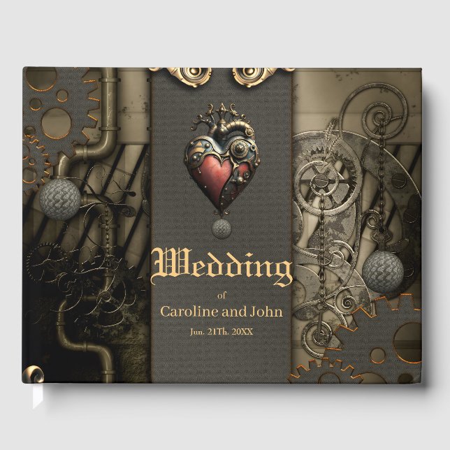 Romantik in Rädern und Röhren das Steampunk-Soul Gästebuch (Vorderseite)