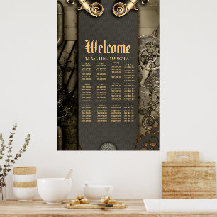Romantik in Rädern und Röhren das Steampunk-Soul Poster