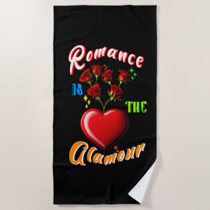Romantik ist der Glamour Strandtuch