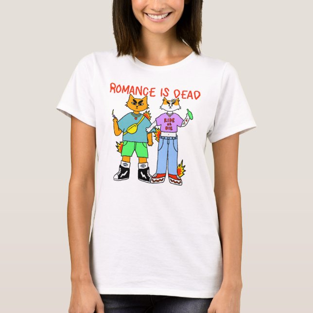 Romantik ist tot  T-Shirt (Vorderseite)