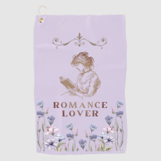 Romantik-Liebhaber Lavendel Blumen Golf Handtuch