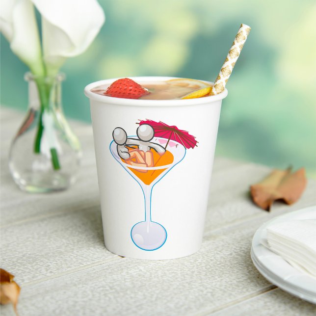 Romantik Martini Pappbecher (Von Creator hochgeladen)