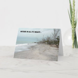 Romantik und Liebe Card mit Natural Beach Karte
