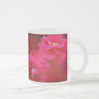 Romantik und Rote Rose Mattglastasse