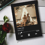 Romantik Valentine Paar Love Music Player Karte<br><div class="desc">Romantic/Love music player with a custom foto: great for anniversaries,  lover birthday,  Valentine Day,  or any other chance to celebrate and express love! for music lovers!</div>