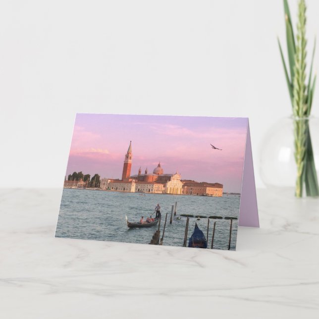 Romantik Venedig Grußkarte Karte (Vorderseite)