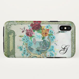 ROMANTIKA FLORALLE MONOGRAMM ROSE UND FLYING VORD Case-Mate iPhone HÜLLE