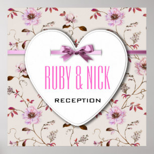 RomantikCharme Vintage Hochzeitskollektion mit Blu Poster