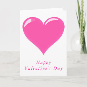 RomantikValentinstag Tageskarte Rosa Herz - Liebe Karte