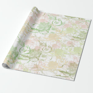 Romantisch, Aquamarin, Aquarell, Chic, Blumenladen Geschenkpapier